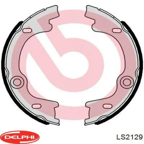 Тормозные колодки стояночного тормоза Delphi LS2129 цена, от 24.52 USD