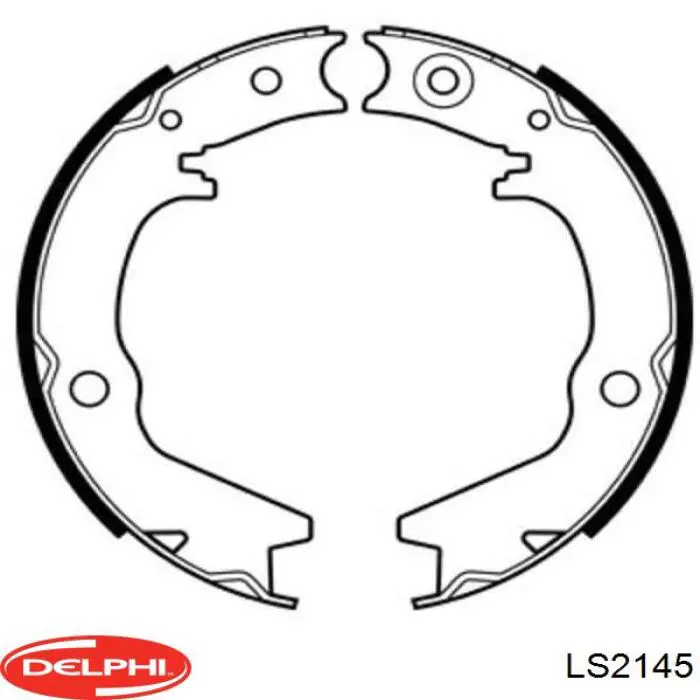 LS2145 Delphi задние барабанные колодки