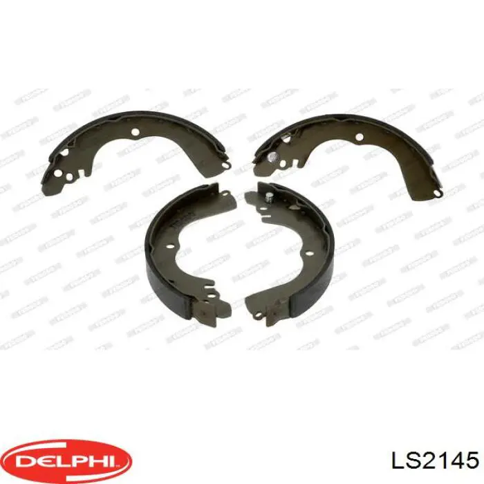 Купить LS2145 Delphi Задние барабанные тормозные колодки