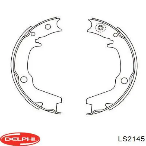 Тормоза рабочие задние ножные и тормозные барабаны Delphi LS2145 цена, от 20.19 USD