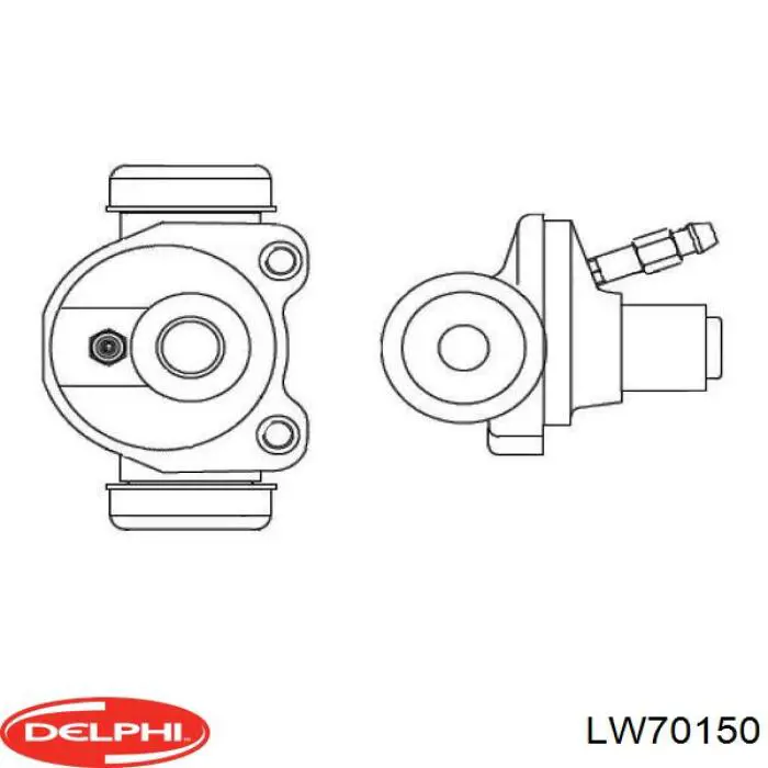 Цилиндр тормозной колесный LW70150 Delphi