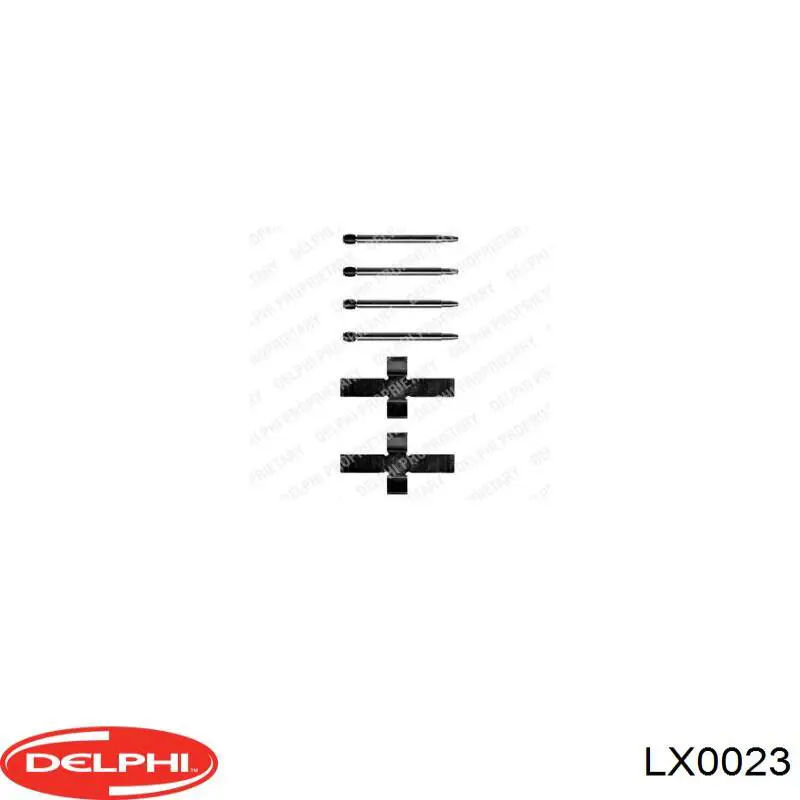 Ремкомплект тормозов передних Delphi LX0023