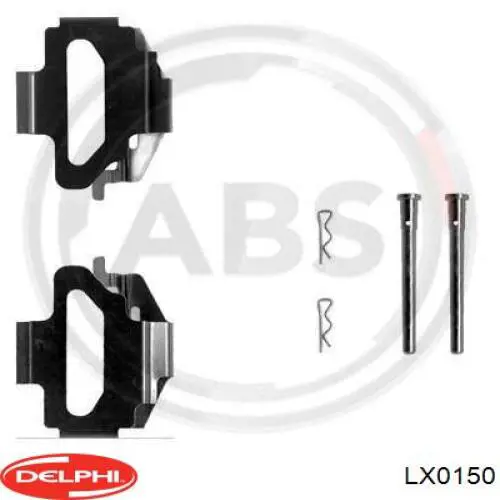 LX0150 Delphi ремкомплект тормозных колодок