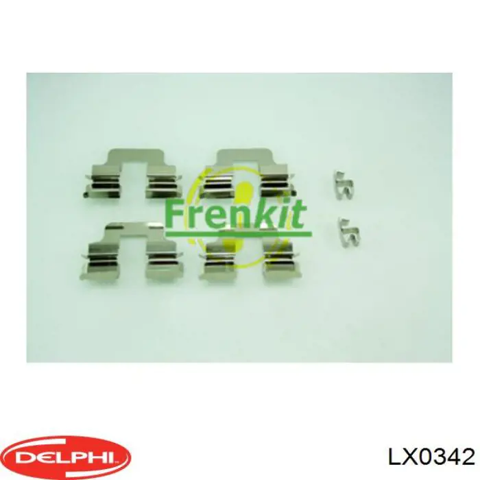 Комплект пружинок крепления дисковых колодок задних LX0342 Delphi