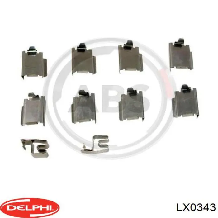 Комплект пружинок крепления передних дисковых колодок Chrysler 68029888AA