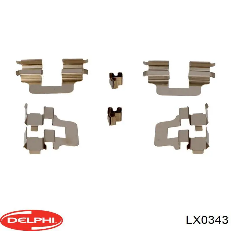 68029888AA Chrysler Комплект пружинок крепления дисковых передних колодок