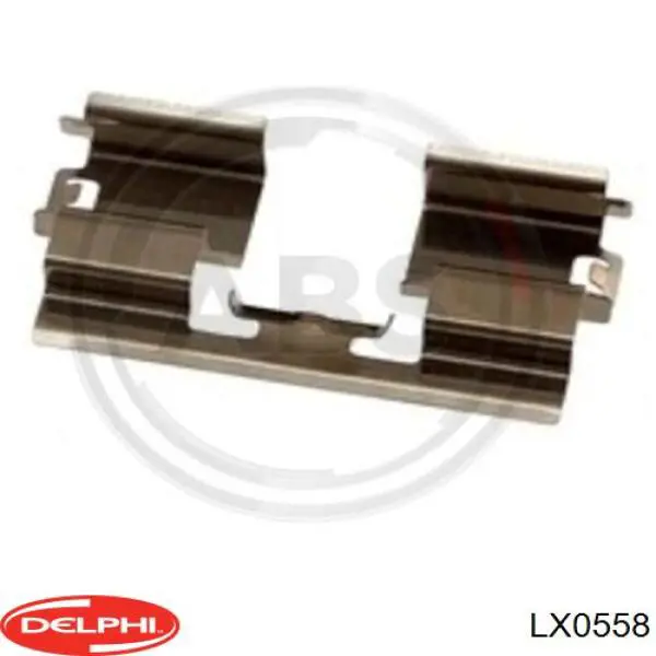 LX0558 Delphi колодки тормозные задние дисковые