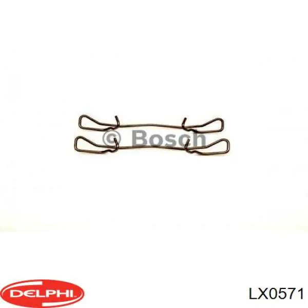 Комплект пружинок крепления дисковых колодок задних Delphi LX0571 цена, от 4.22 USD