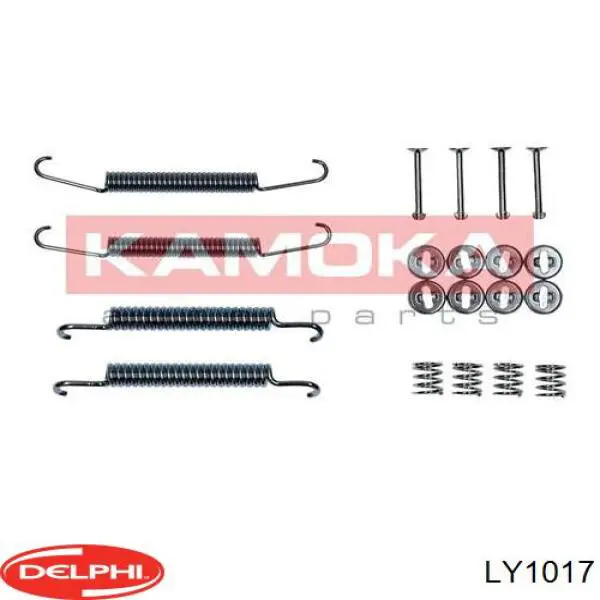Купить LY1017 Delphi Монтажный комплект задних барабанных колодок