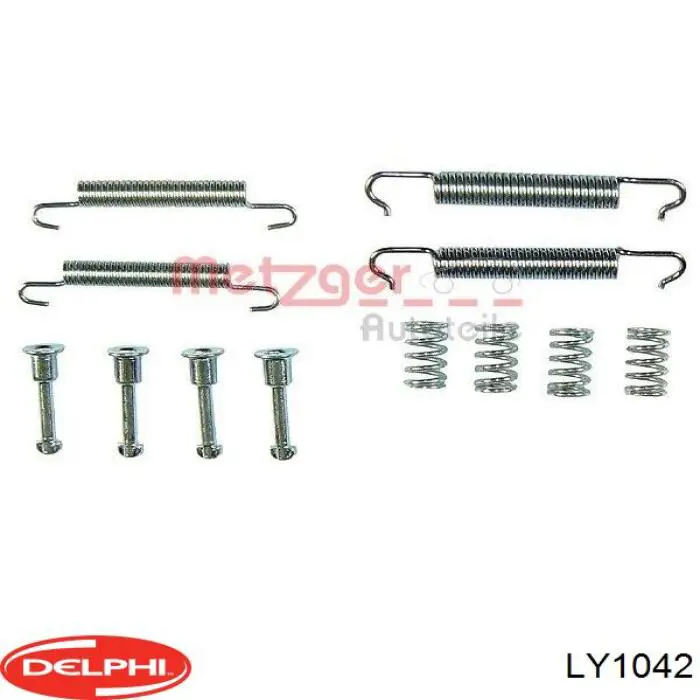 Купить LY1042 Delphi Монтажный комплект задних барабанных колодок