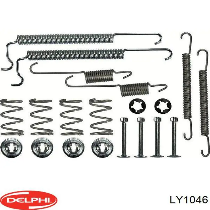 Купить LY1046 Delphi Монтажный комплект задних барабанных колодок