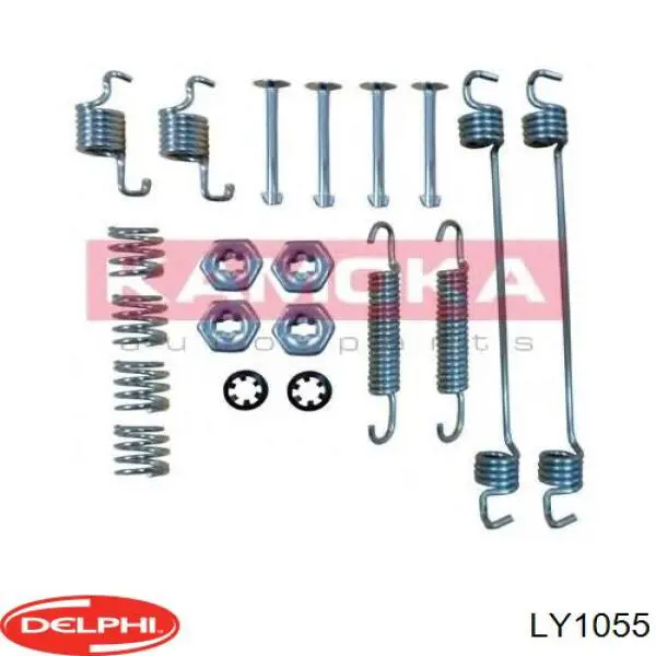 Установочный комплект задних барабанных колодок Delphi LY1055 цена, от 5.13 USD