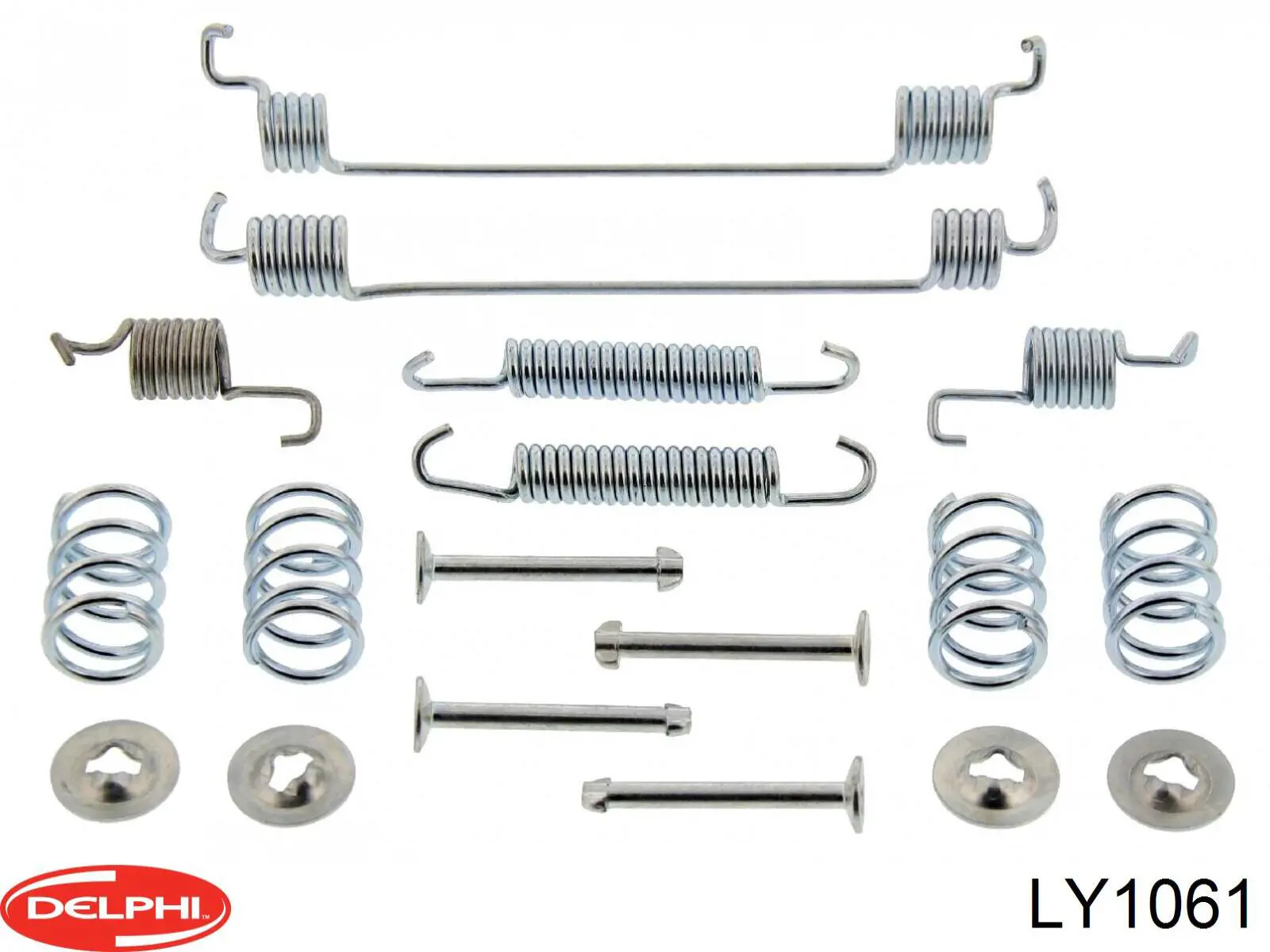 Установочный комплект задних барабанных колодок Delphi LY1061 цена, от 7.96 USD