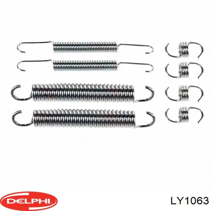 Купить LY1063 Delphi Монтажный комплект задних барабанных колодок