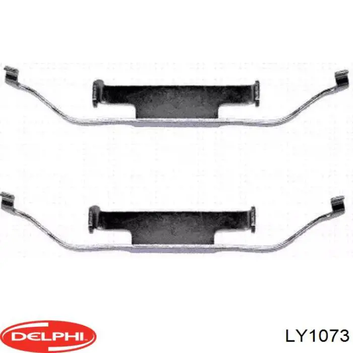 Установочный комплект задних барабанных колодок Delphi LY1073 цена, от 9.81 USD