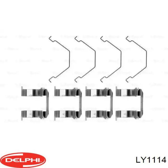 Установочный комплект задних барабанных колодок Delphi LY1114 цена, от 7.92 USD