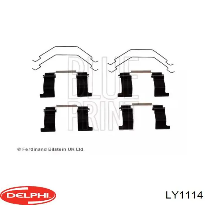 Купить LY1114 Delphi Монтажный комплект задних барабанных колодок