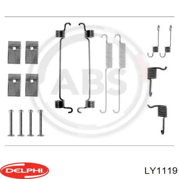 Установочный комплект задних барабанных колодок Ford 6181209 цена, от 14.49 USD