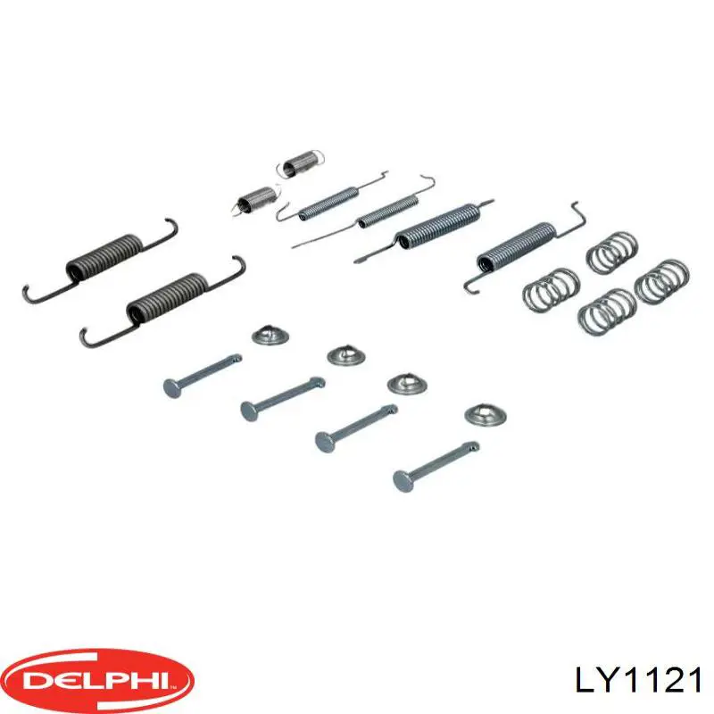 LY1121 Delphi монтажный комплект задних барабанных колодок