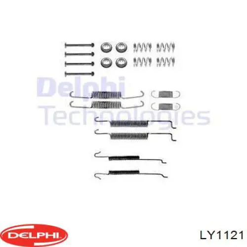 Kit de montaje, zapatas de freno traseras LY1121 Delphi