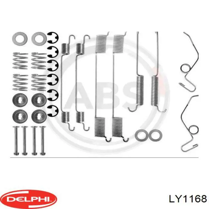 LY1168 Delphi ремкомплект тормозов задних