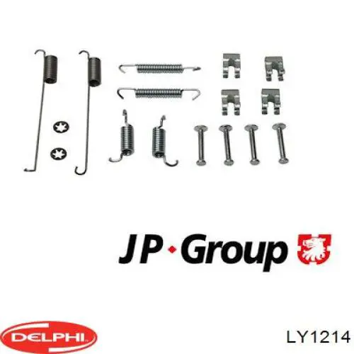 Купить LY1214 Delphi Ремкомплект тормозных колодок