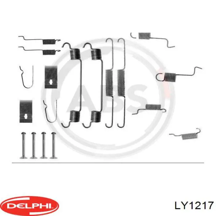 Ремкомплект тормозных колодок LY1217 Delphi