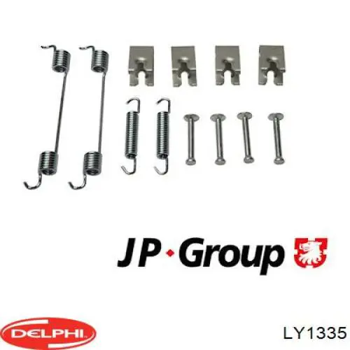 Купить LY1335 Delphi Монтажный комплект задних барабанных колодок
