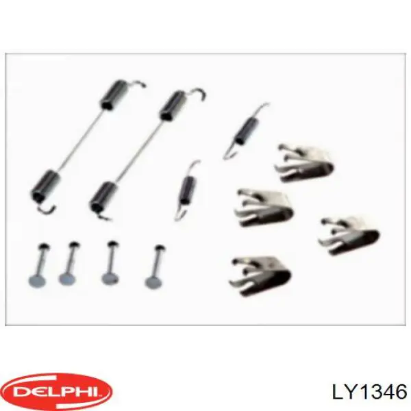 LY1346 Delphi монтажный комплект задних барабанных колодок