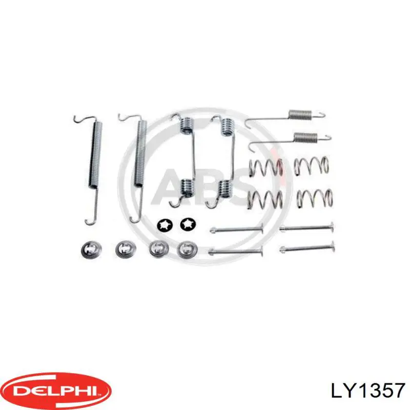 LY1357 Delphi монтажный комплект задних барабанных колодок