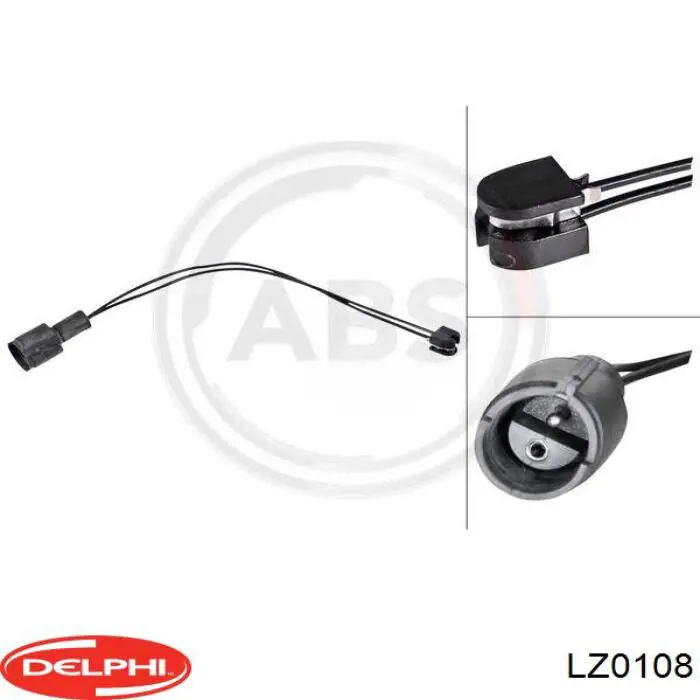 LZ0108 Delphi датчик износа тормозных колодок передний