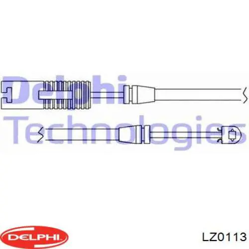 Датчик износа тормозных колодок передний Delphi LZ0113