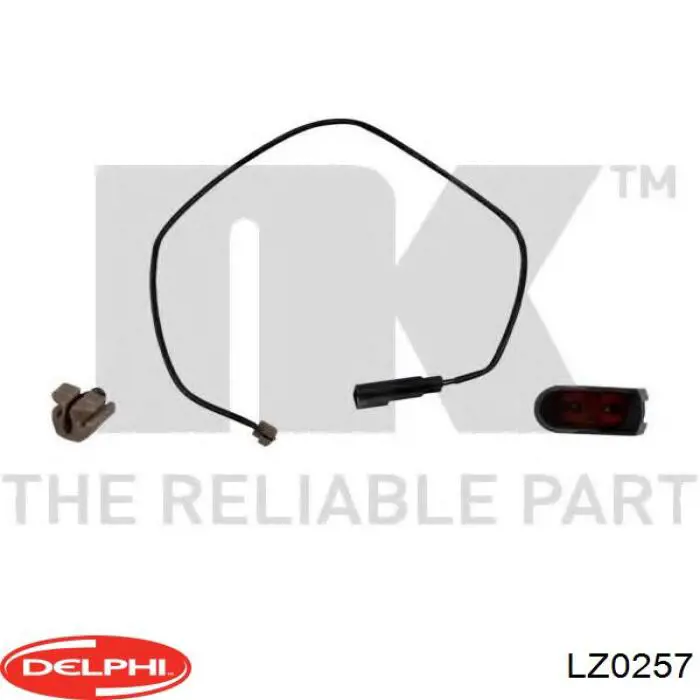 LZ0257 Delphi датчик износа тормозных колодок задний