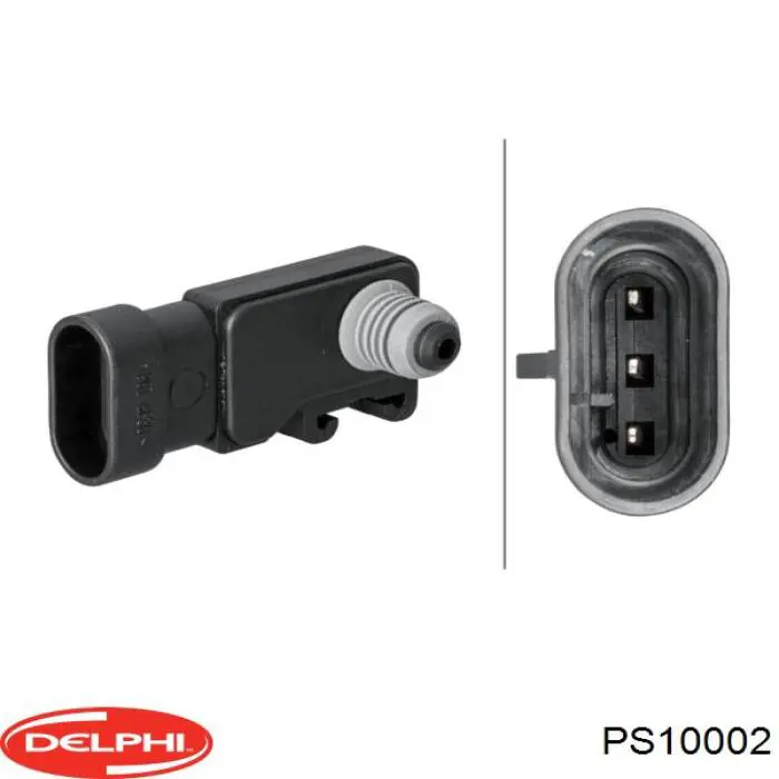 Датчик абсолютного давления в коллекторе Delphi PS10002 цена, от 13.77 USD