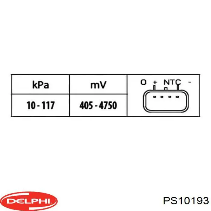 Купить PS10193 Delphi Датчик MAP