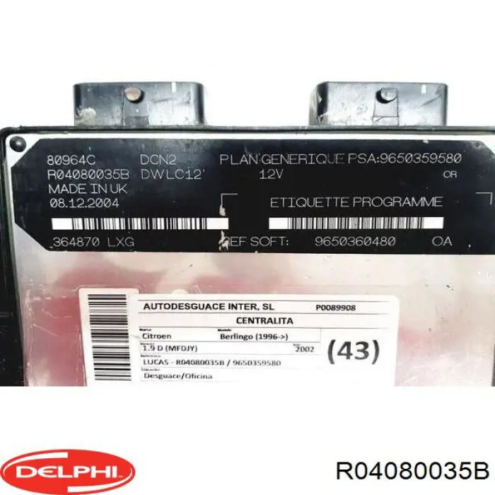  Peugeot/Citroen R04080035B цена, от 31.67 USD