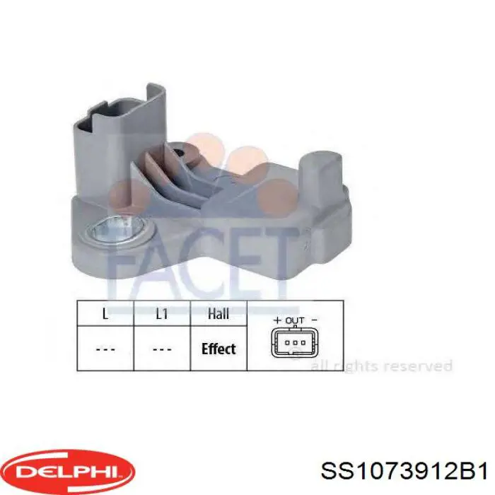 Датчик фаз Delphi SS1073912B1 цена, от 20.92 USD