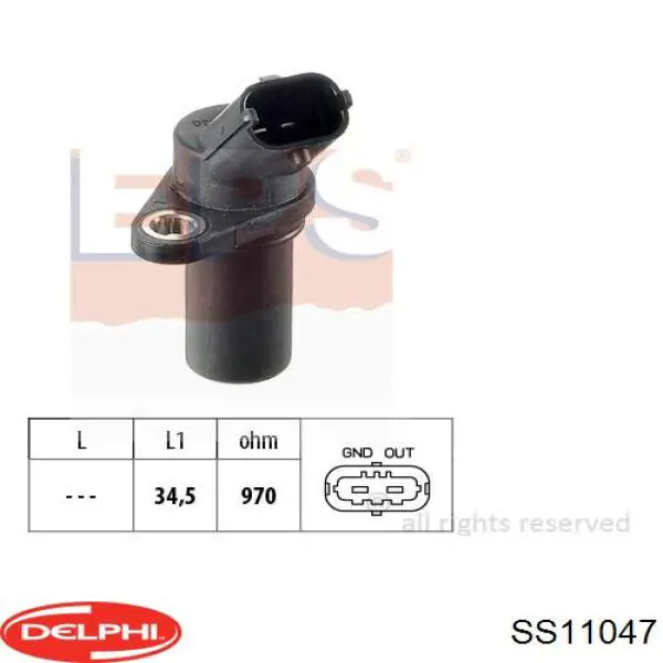 Датчик положения коленчатого вала General Motors 93179850 цена, от 20.69 USD