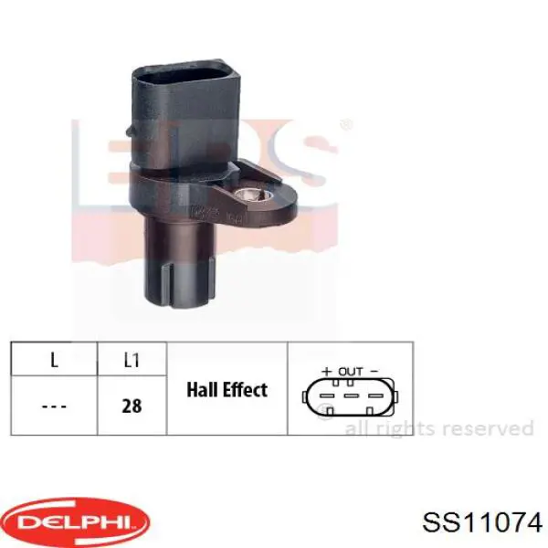 Купить SS11074 Delphi Датчик оборотов коленвала
