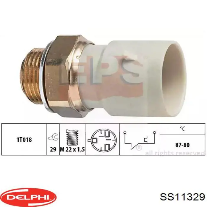 Датчик положения коленчатого вала Delphi SS11329 цена, от 23.94 USD