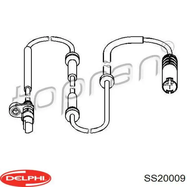 Купить SS20009 Delphi Датчик АБС задний