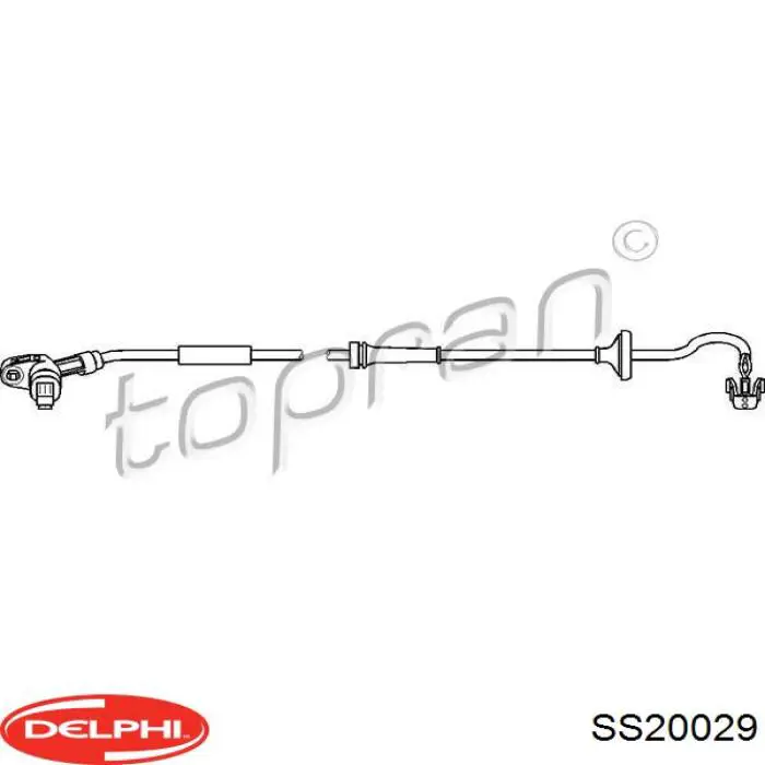 Датчик АБС (ABS) задний Delphi SS20029 цена, от 10.88 USD