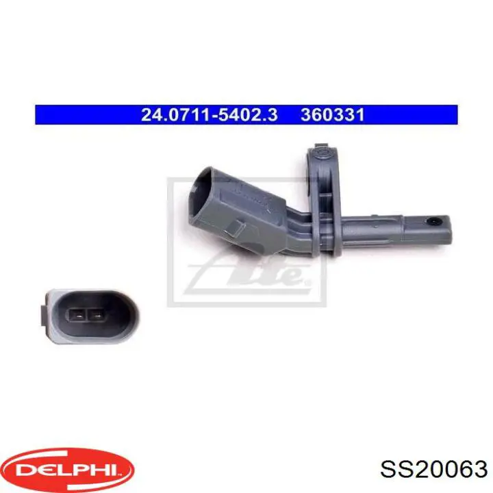 Датчик ABS задний правый Delphi SS20063