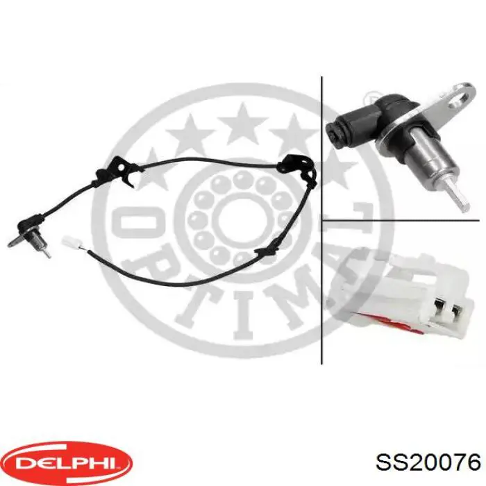 Купить SS20076 Delphi Датчик АБС задний правый