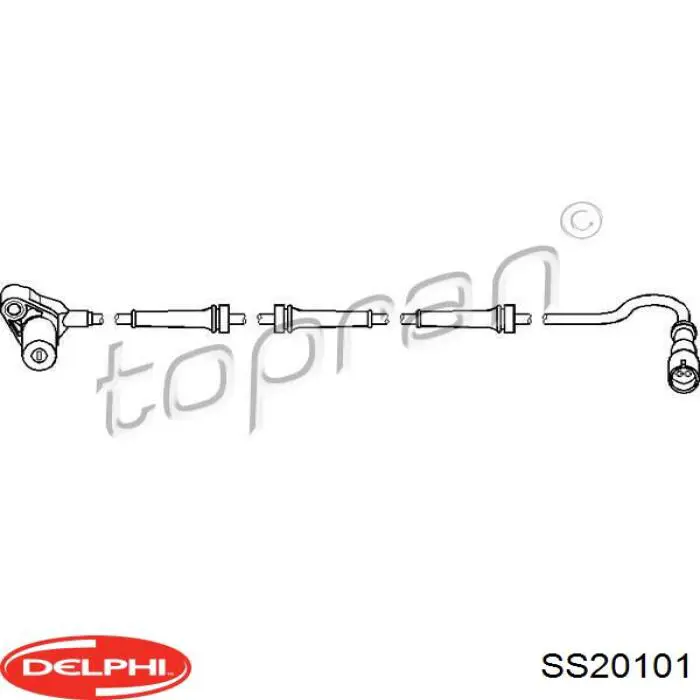 SS20101 Delphi датчик абс (abs задний левый)