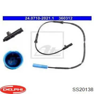 Датчик АБС (ABS) задний Delphi SS20138 цена, от 18.77 USD