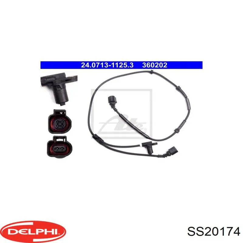 Купить SS20174 Delphi Датчик АБС задний правый