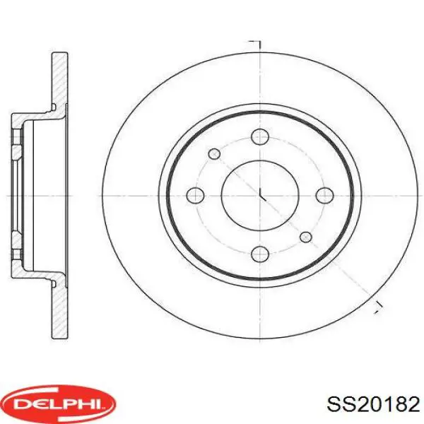 SS20182 Delphi датчик абс (abs передний правый)