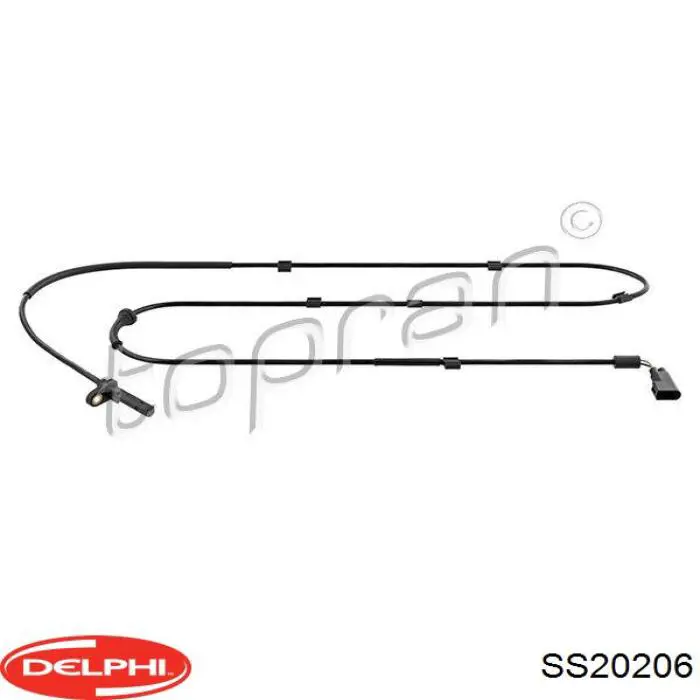 Датчик АБС (ABS) задний правый Delphi SS20206 цена, от 15.80 USD