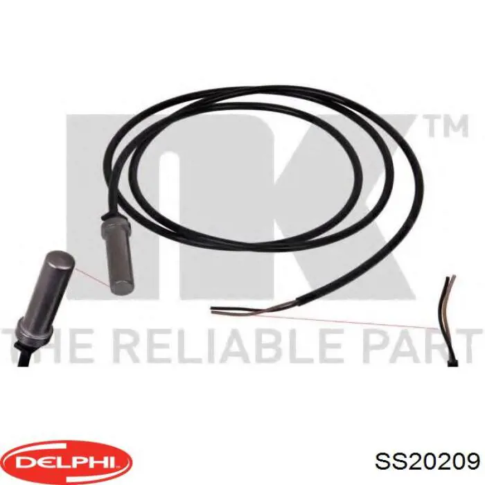 Датчик АБС (ABS) задний Delphi SS20209 цена, от 21.66 USD